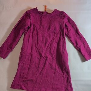 Primary Fuchsia Long Sleeve Dress